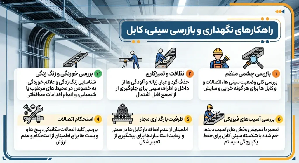 بهترین راه های نگهداری سینی کابل