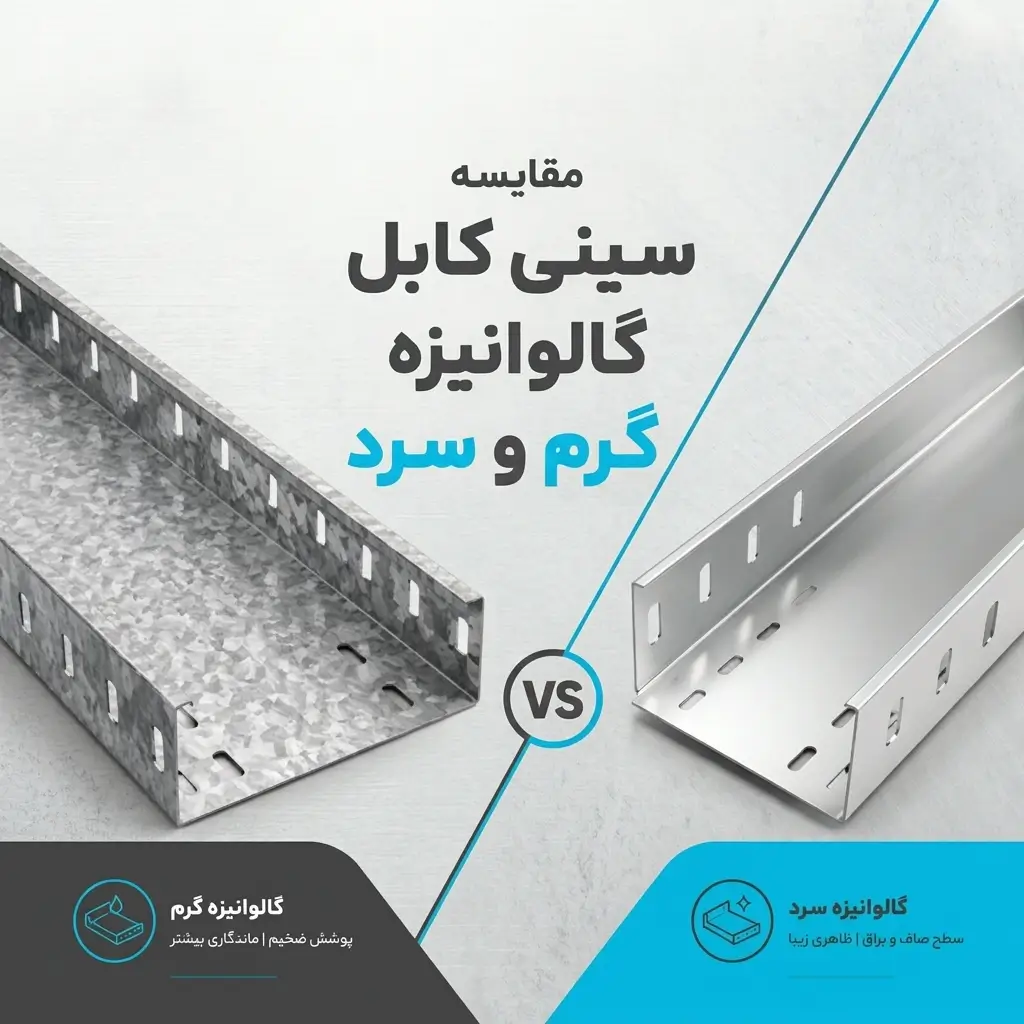 فرق سینی کابل گرم و سرد